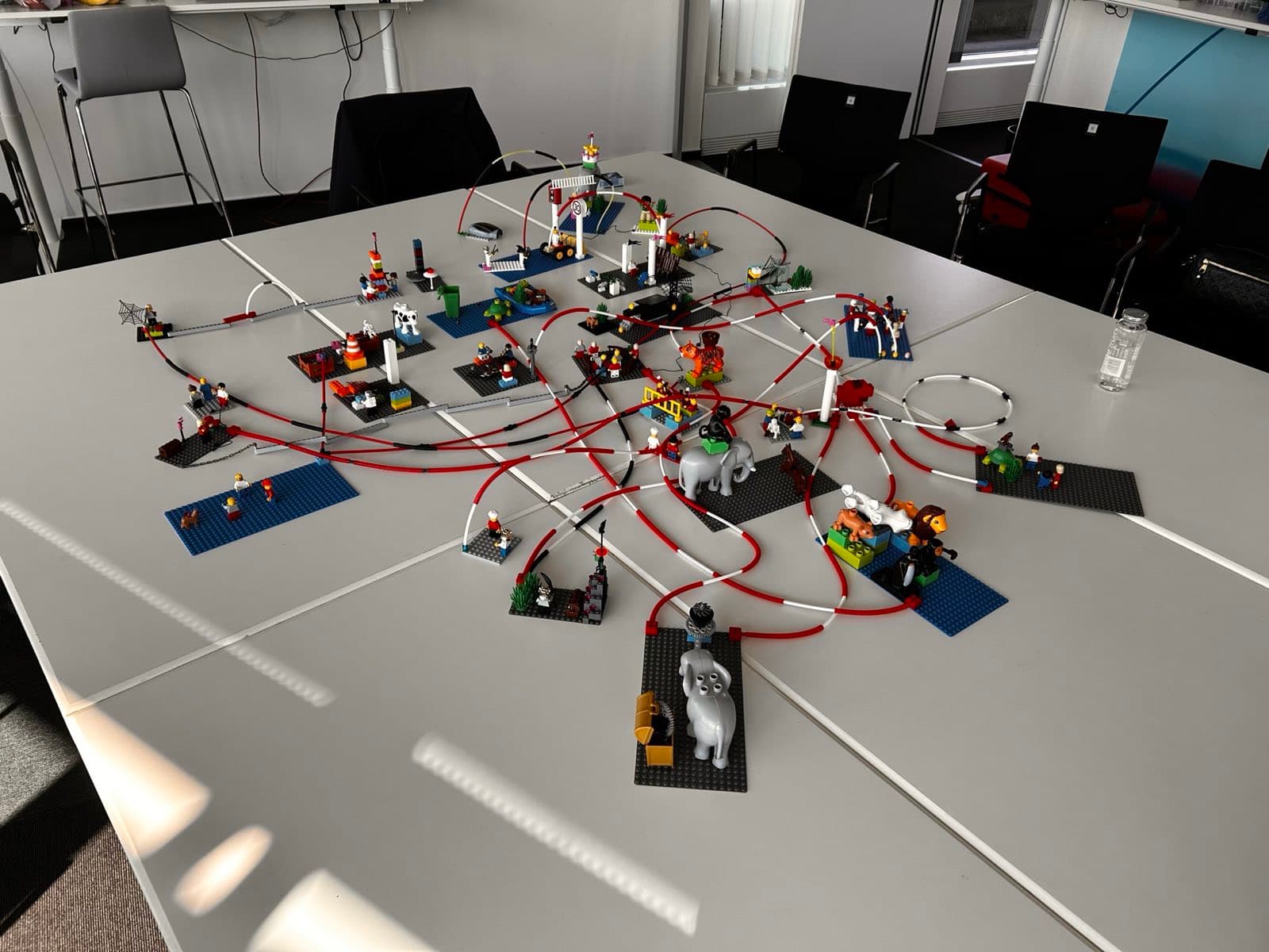 Completed system map with all connections visible
